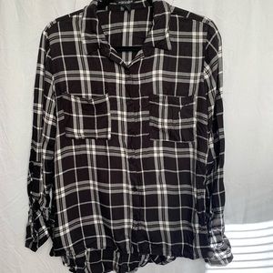 Black/White/Grey Thin Flannel